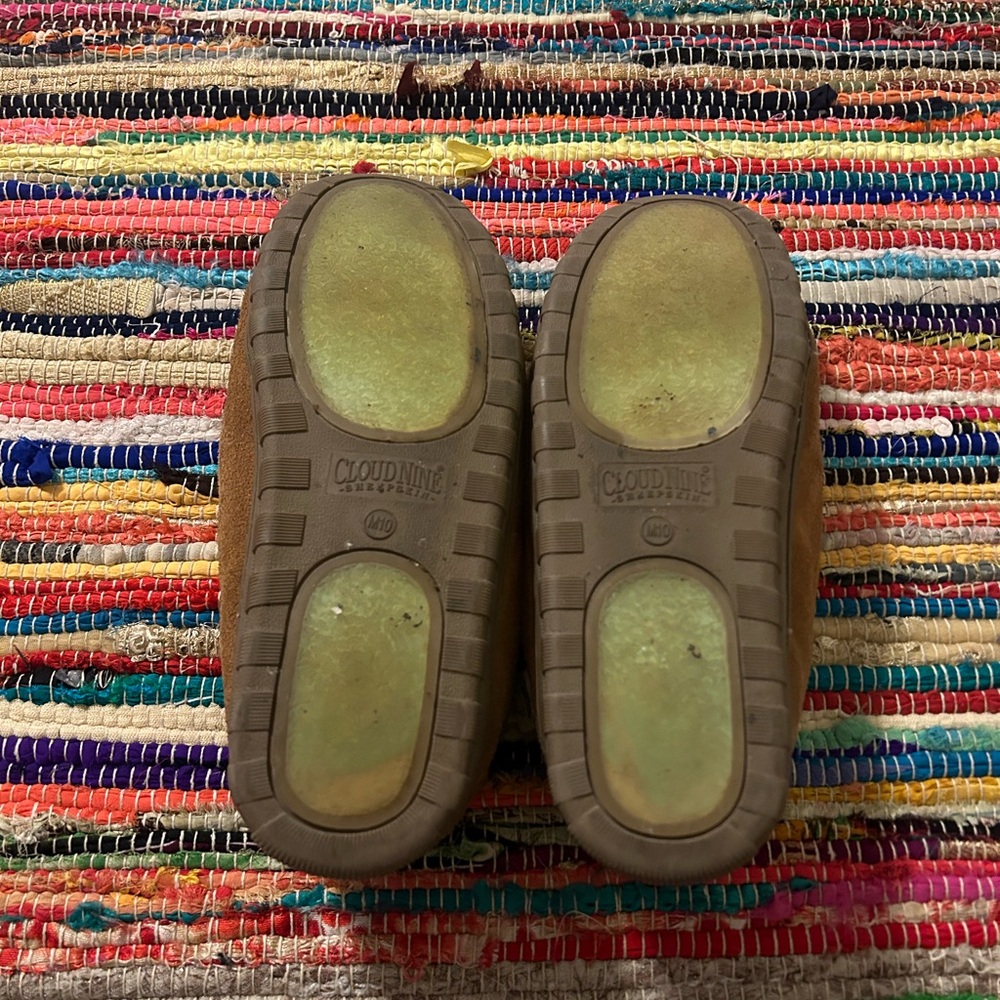 Cloud Nine Sheepskin Moccasin Slippers Slip On Loafers Leather Fur Men 10 - Picture 11 of 11